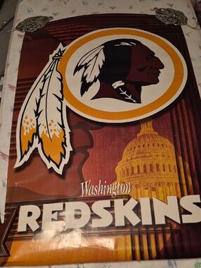 Washington Redskins Vintage Team Poster - Burgundy & Gold